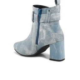 SHUZ TOUCH Women Casual Block-Heeled Regular Boots image 3