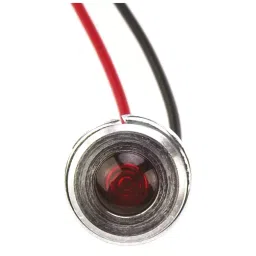 Oxley Red Panel Mount Indicator, 24V ac, 6.4 mm Mounting Hole Size, Lead Wires Termination, IP66, OXL/CLH/63/24AC/FL30/AL image 3