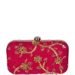 Kuber Industries Embroidered Box Clutch image 2