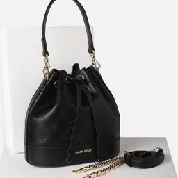 Allen Solly Woman Textured Solid Structured Tote Bag-picture-16