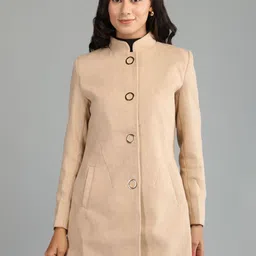 HONNETE Women Regular Fit Single Breasted Winter Overcoat-picture-23