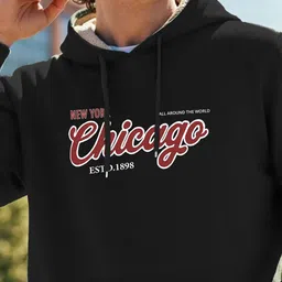 TOGS & TERRE Men Printed Hooded Sweatshirt image 2