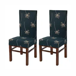 Yellow Weaves 2-Pcs Greyish Blue Printed Chair Cover-picture-19