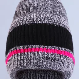 Pine Kids Winter Cap with Cable Knit Design - Grey-picture-10
