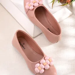 Stefens Floral Applique Detailed Ballerinas - Beige-picture-20