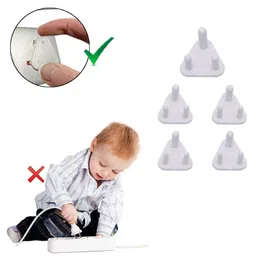 Safe-O-Kid Indian Plug Non Inflammable Electrical Socket Cover White - Pack of 10 image 2