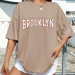 Moda Rapido Women Typography Printed T-shirt-image-44