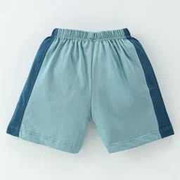 CUCUMBER Sinker Half Sleeves Night Suit Animal Print - Blue image 5