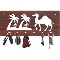 CVANU Brown & White Patterned Wooden Key Holders-picture-16
