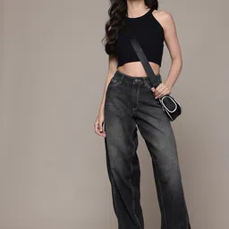 The Roadster Life Co. Women Skater Fit Heavy Fade Jeans-image-84