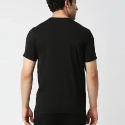 Pepe Jeans GOODWILL Black Printed Slim Fit Crew T-Shirt image 2