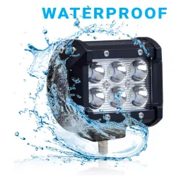 Allextreme 18 Watt 6 LED CREE Fog Light Drl Lamp with On Off Button Switch for All Motorcycles, Atv, Boats & Cars (Combo Pack Of 2) image 2