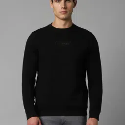 Louis Philippe Jeans Black Cotton Regular Fit Printed Sweatshirt-image-75