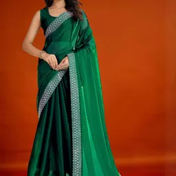 MEAVEN FEB Embellished Barbie Blush Jimmy Choo Stone Work Saree with Designer Border-picture-16