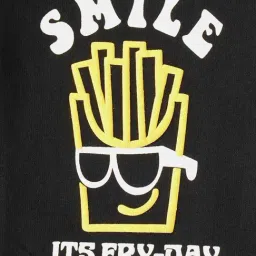 R&B Kids Black Graphic Print Relaxed Fit Sweatshirt image 5