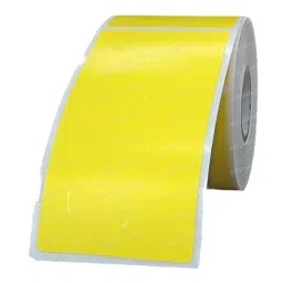 Tudko 50x100 mm 80 GSM 1 UP Self Adhesive Paper Label Yellow (Pack of 2 Pcs) image 3