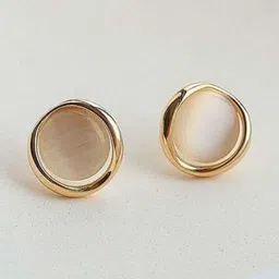Estailo fashion Circular Studs Earrings image 3