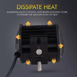 AllExtreme EXMI6FL 6 LED Fog Light 4 Inch Double Output Power Spot Flood Water Resistant Driving Lamp for Motorcycle Bike Car Off-road ATV SUV (18W, 2 PCS) image 3