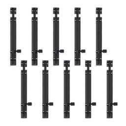 Atom 203.2 mm (8 Inch) Aluminium Black Phosphate Finish Tower Bolt TB002-0203.2 mm (8 Inch)-BLK-110 (Pack of 10)-picture-37