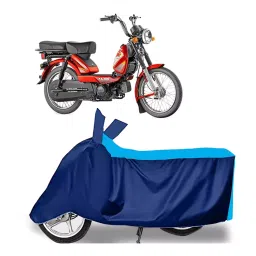 Auto Pearl Two Wheeler Cover for TVS XL 100 Heavy Duty - Cyan, Blue-picture-22