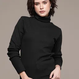 The Roadster Life Co. Turtle Neck Ribbed Pullover Sweater image 2