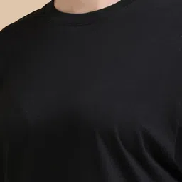 MORSE CODE Typography Printed Oversized Pure Cotton T-shirt image 3