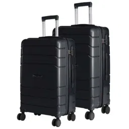 Nasher Miles Lisbon Polypropylene Black Hardsided Luggage Set (NM 10312 Lisbon Black S2-24-28)-picture-16