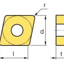 korloy KOERLOY Turning Insert CNMG190612-B25 Grade NC3120 image 2
