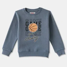 R&B Kids Blue Graphic Print Relaxed Fit Sweatshirt-picture-22