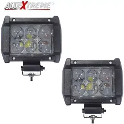 AllExtreme EX6OL1P 6 LED Fog Light Bar 4 inch Waterproof High Beam CREE Work Light for Motorcycle Car Truck and Jeep (18W, White Light, 1 PC) image 2