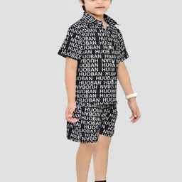 BAESD Boys Printed Pure Cotton Shirt With Shorts Clothing Set image 4