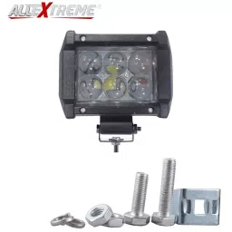AllExtreme EX6OL1P 6 LED Fog Light Bar 4 inch Waterproof High Beam CREE Work Light for Motorcycle Car Truck and Jeep (18W, White Light, 1 PC) image 5