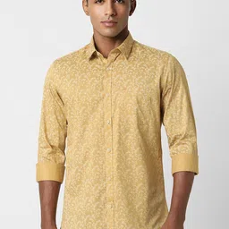 Peter England Casuals Men Slim Fit Spread Collar Floral Printed Cotton Casual Shirt-picture-40
