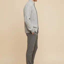 Mast & Harbour Men Cable Knit Cardigan image 3