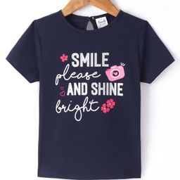 Simply Sinker Half Sleeves Text Printed T-Shirt - Navy-picture-19