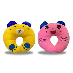 Chinmay Kids Mustard Seeds, Polyester Fibre Animals Baby Pillow Pack of 2  Yellow, New Pink-picture-16
