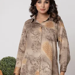 Anastay Clothing Women Abstract Printed Comfort Regular Fit Cotton Shirt-picture-11