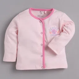 BABY GO Pack Of 3 Full Sleeves Coral  Printed  Tees - Pink image 3