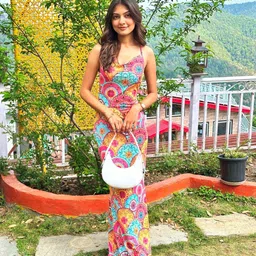 BAESD Women Floral Printed Round Neck Bodycon Dress-image-45