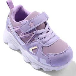 Cute Walk by Babyhug Sneaker Shoes With Velcro Closure - Purple image 3