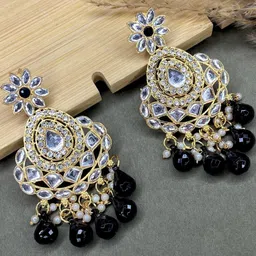 MONKDECOR Women Black Earrings-picture-34