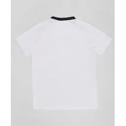 Pantaloons Junior Knit Half Raglan Sleeves Focus Text Printed Ombre Tee - Bright White image 5