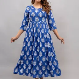 Mialo fashion Printed Maxi Maternity Ethnic Dress-picture-35