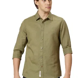 Being Human Green Slim Fit Shirt-picture-18