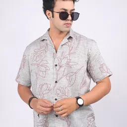 Eszett Men Floral Printed Casual Shirt-image-28