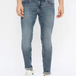 Spykar Mid Blue  Super Slim Fit Jeans-image-15
