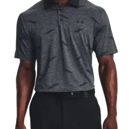 Under Armour Black Regular Fit Printed Sports Polo-picture-23