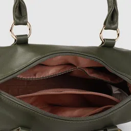 Caprese Olive Green Structured Handheld Bag image 2