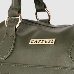 Caprese Olive Green Structured Handheld Bag image 4