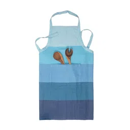 ellementry Blue Striped Kitchen Apron image 2